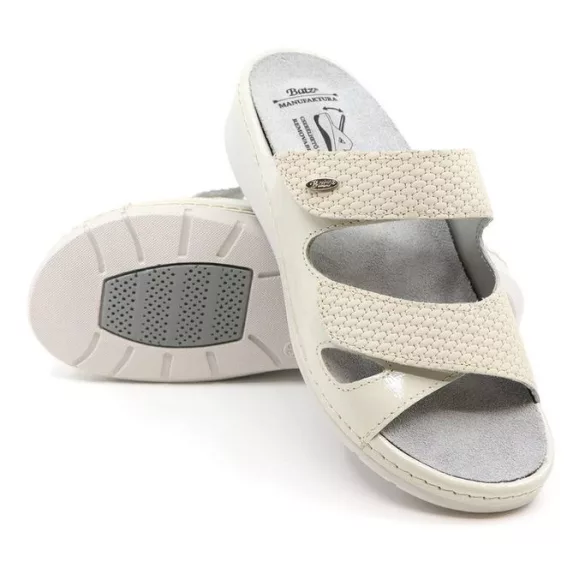 Batz Sorrento tortfeher női papucs