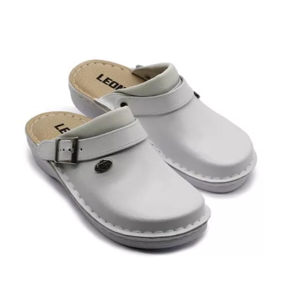 Leon Comfort V202 Feher-zart női papucs