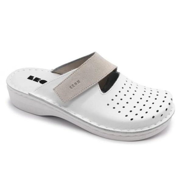 Leon Comfort V265 feher női papucs